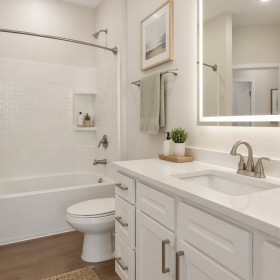 Bright and Clean Renovated Bathroom